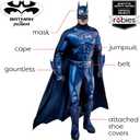 Rubies DC Batman & Robin Movie: Batman Costume for Adults, Men's XL, X-Large (Black, XL)