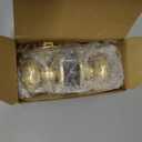 Leydebong 1 Pack Keyed Entry Door Knobs, Gold Door Knobs with Lock and Key, Exterior/Interior Locking Door Handles with Keys (Satin Brass)