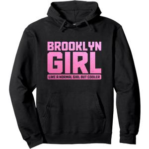 Brooklyn Like a Normal Girl New York City NYC Pride Funny Pullover Hoodie XL