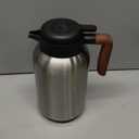 68oz Thermal Coffee Carafe, Stainless Steel Double Wall Vacuum, Carafes for Keeping Hot, Large Carafes for Tea, Hot Liquids, Cold Drinks (Classic Silver)