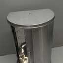 Bread Box for Kitchen Countertop Stainless Steel Bread Holder Bin Storage Container with Frosted Acrylic Roll Top Lid
