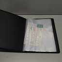 Dunwell 9x12 Art Portfolio Binder, Black Mounting Paper, Portfolio Binder for Artwork, 9 x 12 Art Folder, 24 Pockets Display 48 Pages, Acid-Free Poly Presentation Book