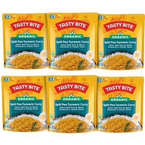 Tasty Bite Organic Jodhpur Lentils, 10 Ounce, Pack of 6, Ready to Eat, Microwavable Entree, Vegan ( 6 Count ) (EXP 04/30/27)