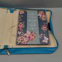 Faithful Hers Bible Cover Case for Women 3pcs Bible Bag Set with Notebook and Bookmark Woman PU Leather Book Carrying Case for Lady Bible Case Christian Gifts for Christmas Thanksgiving Day