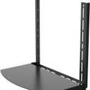 TV Wall Mount Shelving Bracket, Under Above VESA Back of Wall Mount Shelf Bracket, DVD Player, Cable Box, Stereo, and AV Component, Black