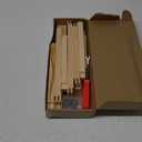 12 Pcs 3 Sets Stretcher Bars for Needlework 6 Sizes Wooden Canvas Stretcher Bars with 40 Thumb Tacks and Tacks Remover for Needlepoint Embroidery Stitch Frame Set Bundle with Crafts