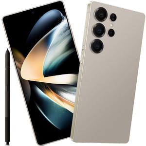 S25 UI Unlocked Android Phone, 64GB Unlocked Smartphone, Unlocked Android, Clear Camera, Fast Processor, Long Battery Life Celular, 2025, US Titanium Gold