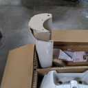 20 x 26 in Bathroom Pedestal Sink, Classic Freestanding Ceramic Sink with Overflow Hole, Vintage White Bathroom Sink with 3 Pre-Drilled Holes for 8 in Faucets