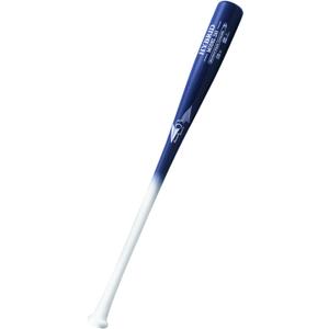 BAMBOOBAT by Pinnacle Sports Equipment INC. Adult Maple and Bamboo Hybrid Baseball- Rubberized Grip- BBCOR Approved (32", White Handle/Navy Barrel)