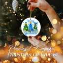 6 x Happy Hanukkah Ornament 2025  White Elephant Gift with Menorah, Stars of David & Festive Trees  Ceramic Round Hanukkah Decoration, Jewish, Home & Party Keepsake