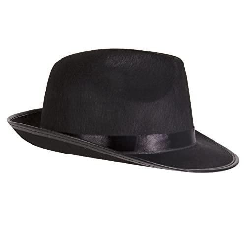 Kangaroo Black Fedora Hat - Unisex Felt Hat for Costume or Everyday Wear