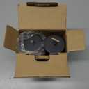 Rae Dunn Salt and Pepper Grinder Set of 2 - Bamboo Sea Salt Pepper Grinder - Classy Salt and Pepper Shakers - Pepper Mill & Salt Mill, Black