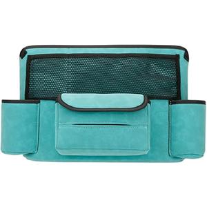Car Seat Central Control Multi-Function Suede Large-Capacity Organizer Storage Bag (Blue)
