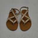 DREAM PAIRS Women's Flat Sandals Dressy Summer Stappy Comfortable Ankle Elastic T-Strap Beach Thong Sandals 7.5