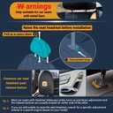 Car Back Seat Tray Table - Stable Foldable Auto Backseat Food Trays Desk for Rear Passenger Road Trip Eating & Work, Multifunctional Adjustable Travel Tray with Phone Drink Holder for Laptop iPad