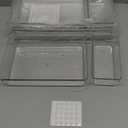 6 Pack Large Clear Plastic Drawer Organizer Trays, Acrylic Kitchen Drawer Organization and Storage Dividers, Non-Slip Storage Bins for Makeup, Kitchen Utensils, Bathroom, Jewelries and Office Desk