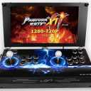 TOJASDN 30000 in 1 Portable Arcade Game Console 17.5-inch HD Screen Dual Players Pandoras Box 80S,Retro Video Game Machine Search/Hide/Save/Load/Pause Games