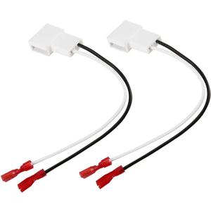 2 Pack 72-8104 Speaker Harness Adapter Compatible with Toyota Speaker Wire Harness Adapter Plug Compatible with Toyota Tacoma Tundra Camry Corolla 4 Runner Scion Pontiac Speaker Wiring Harness Adapter