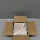 100 White Tags with String Attached - #1, 2 3/4 x 1 3/8, Paper Blank Hang Labels with String and Reinforced Eyelet