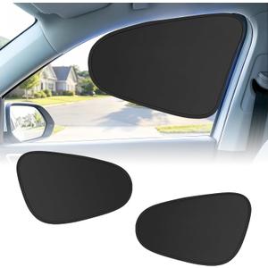 Car Window Shades, 2PCS Car Side Window Sun Shade, Static Cling Front Sunshade for Driver, UV & Heat Block, Privacy Protection, Sun Visor Universal Fit for Most Vehicles