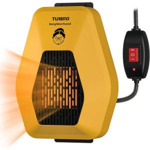 TURBRO Neighborhood DH800A Dog House Heater 800W, Wall Mount, 10ft Anti Bite Cord, Waterproof Control, Overheat Protection, Electric Warmer for Hound Kennel Cat Cage Chicken Coop, UL Test Passed