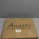 AWASEN Side Table, Small Black End Table for Living Room Bedroom Office Small Spaces, Modern Accent Side Table Nightstand with Solid Wood, Easy Assembly, (Black)