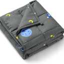 Mr. Sandman Weighted Blanket 3 Pounds Washable, Best for 20-40lb Breathable Heavy Throw Blankets for Sleeping - 36" x 48" Space Grey