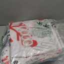 ArtSocket 4 Pcs Shower Curtain Set Christmas Big Small Snowflakes Red with Non-Slip Rugs Toilet Lid Cover and Bath Mat Bathroom Decor Set 72" x 72"