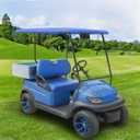 Golf Cart Seat Covers for Club Car Precedent Ordinary Seat,Thick Vinyl Leather Comfortable/Easy to Clean/Anti-Scratch/Anti-Fading/Easy to Install (Blue)