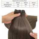 30 Inch Brown Mix Blonde Hair Extensions Sew in Bundles Synthetic Hair Weft 200g Long Straight Hair Extensions for Thin Hair