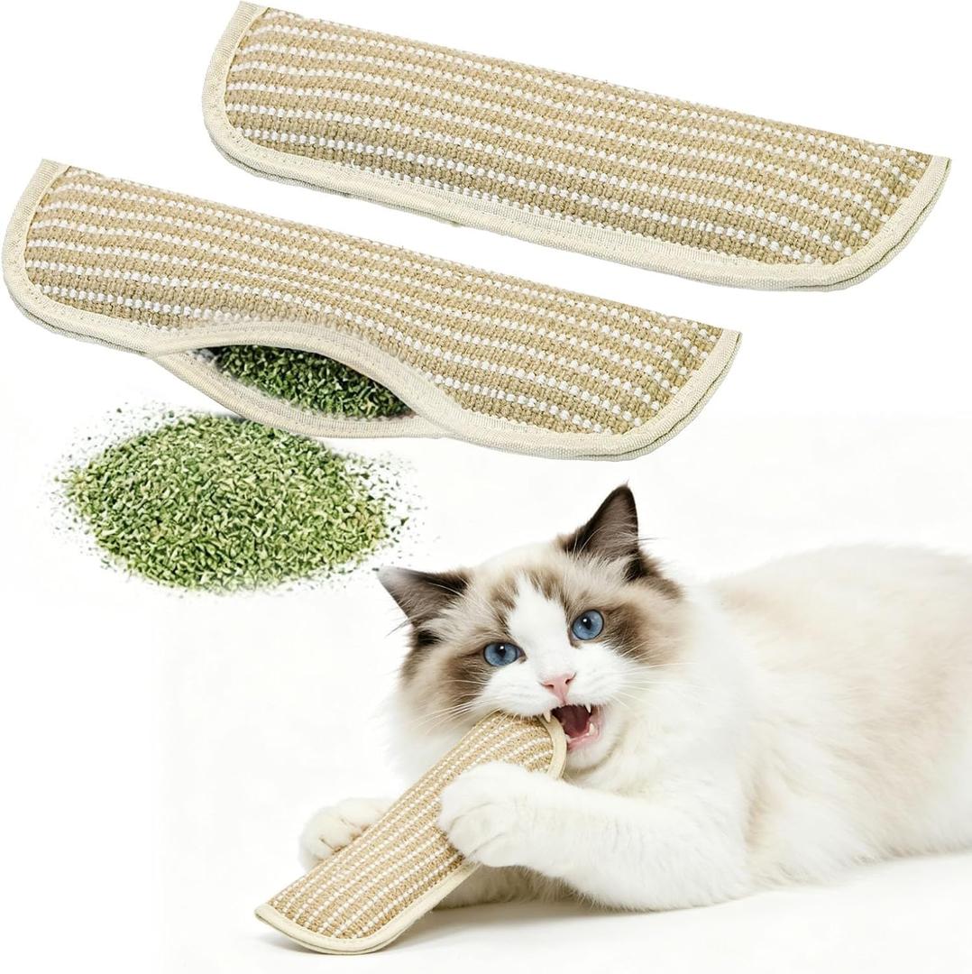 2 Packs Clawvia Cat Toy, Organic Catnip Toys Organic Catnip for Indoor Scratching, Teething&Chewing, Drives Bored Cats Crazy with Fun Interactive