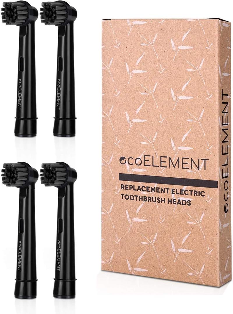 Replacement Toothbrush Heads Compatible with Oral B - ecoELEMENT 4 Pcs Electric Toothbrush Brush Heads Compatible with Oral B Replacement Heads Refill 7000/Pro 1000/9600/ 5000/3000/8000