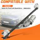 602-714AS Front Windshield Wiper Motor and Linkage Assembly Compatible with Hyundai Santa Fe 2009-2012# 602714AS, 981200W000, 432054, 981100W000, 8511004040