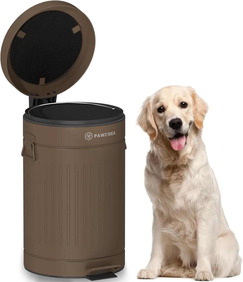 Dog Poop Trash Can Outside Odor Control, 3.1 Gallon, Waterproof