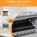 Oven Liners for Emeril Lagasse 26 QT Air Fryer, 12"x12" Oven Liner for Bottom of Oven Non-Stick Heat-Resistant Reusable Mats for Ninja Breville Cuisinart Air Fryer Toaster Oven, 4 Pack