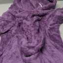 Fuzzy Dog Hoodie Dog Sweaters for Large Dogs Soft Double-Sided Plush Fleece Pet Sweater Pet Clothes Coats Hoodie Sherpa Hooded Sweatshirt(Purple-XXL)