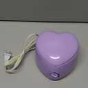 Mini Wax Pot Warmer Heart Shaped Purple Mini Wax Warmer For Hair Removal For Beauty Salon (US Plug 110V)