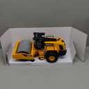 Construction Toys, Power Haulers Road Roller, 1:10 Scale 15", Real Working Parts, with Motion Drive Technology & Lights & Sounds, Indoor/Outdoor Play, Sturdy Plastic Construction, Ideal Sand/Beach Toy