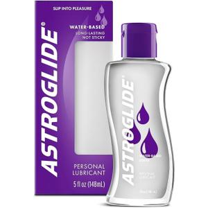 Astroglide Water Based Lube (5oz), Liquid Personal Lubricant, Sex Lube for Men, Women and Couples, Safe for Toys (5 Fl Oz (Pack of 1))