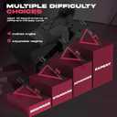 FLYBIRD AW1 Ab Workout Machine, Ab Crunch Machine Ab Workout Equipment Foldable for Home Gym, Bottom-Up Abdominal Trainer for Core Waist Workout and Body Shaping with Adjustable Heights and Angles, Red