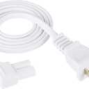 3-Foot Power Cord Compatible with Sonos One, Sonos One SL, Sonos Play-1 Speakers - Power Plug Cable (Standard, White)