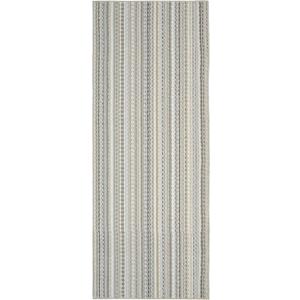 Garland Rug Carnival Stripe Non-Slip Recycled 3' x 8' Random Earthtone Stripes Area Rug  Modern, Stain-Resistant, Ideal for Living Rooms & High-Traffic Areas (3' x 8' (Rectangular), Assorted Earth Tones (Colors Will Vary))