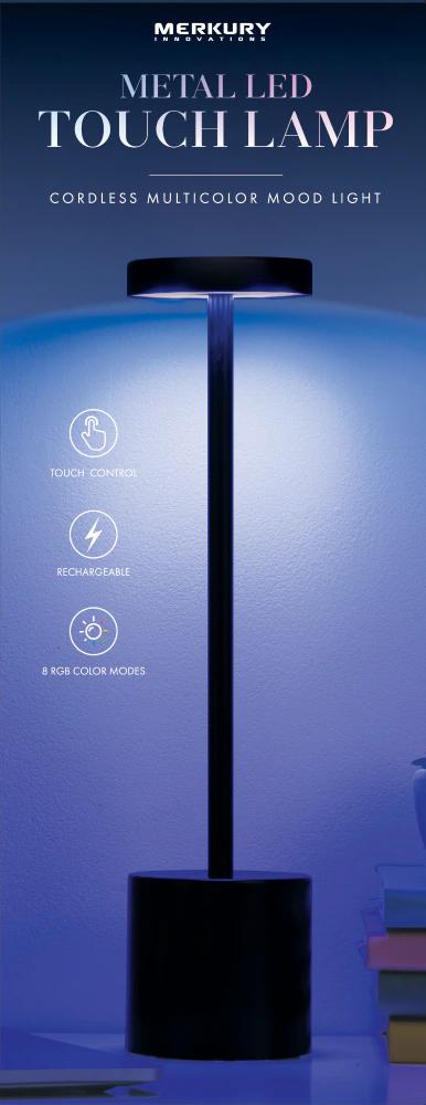 Mercury Metal LED Touch Lamp