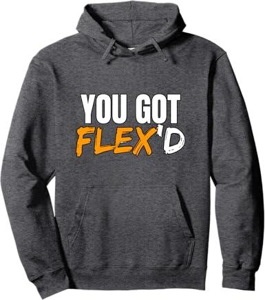 You Got FLEX'D Package Delivery Driver FLEX Swagazon Pullover Hoodie (M, Dark Grey)