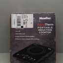 Mueller RapidTherm Portable Induction Cooktop, 1800W Hot Plate Electric Stove Top Burner. 8 Temp Levels, Auto-Off & Pot Detection, LED Display, Child Lock, 4 Programs, Burners for Cooking