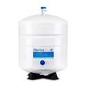 Ispring T32M Pressurized Water Storage Tank with Ball Valve for Reverse Osmosis RO Systems, 4 Gallon, 1/4" Tank Valve Included, White