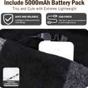 EN'DA professional Rechargeable Heated Scarf for Women and Men,Electric Scarves with Battery