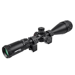 Rifle Scope MT 6-24x50 with Red/ Green/ Blue Illuminated Reticle, Adjustable Objective