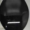 Round Toilet Seat Slow Close, 17" Round White Polypropylene Toilet Seat Cover with Never Loosen Durable Lid, Quiet and Easy to Install & Clean