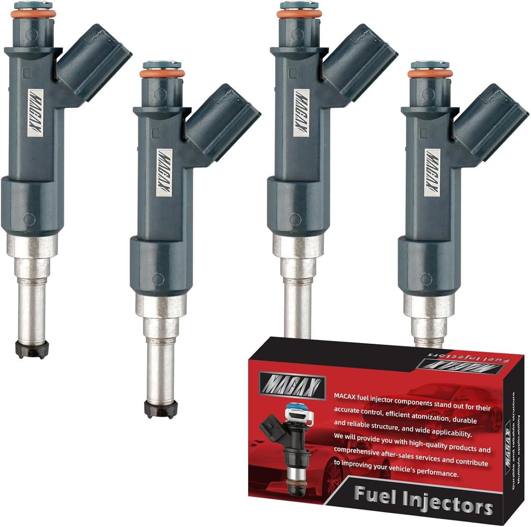Set of 4 Fuel Injectors 23250-37020 Replacement Compatible with Toyota Prius Plug-In V 2012-2017 Lexus CT200h 2011-2017 1.8L L4 - Replaces 842-12373 800-2323N 23209-39196 23209-39195 FJ1287